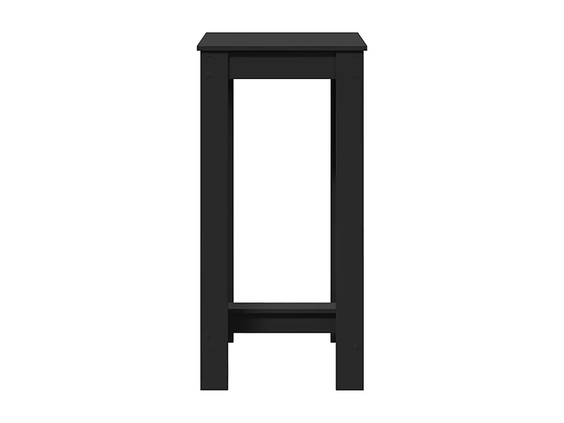 Zwarte bartafel 51x50x103,5 cm bewerkt hout