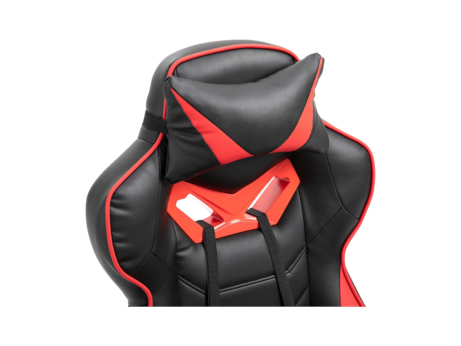 Chaise de bureau gaming avec fonction massage, cuir synthétique, noir et bleu (65x70x118.5-128.5 cm)