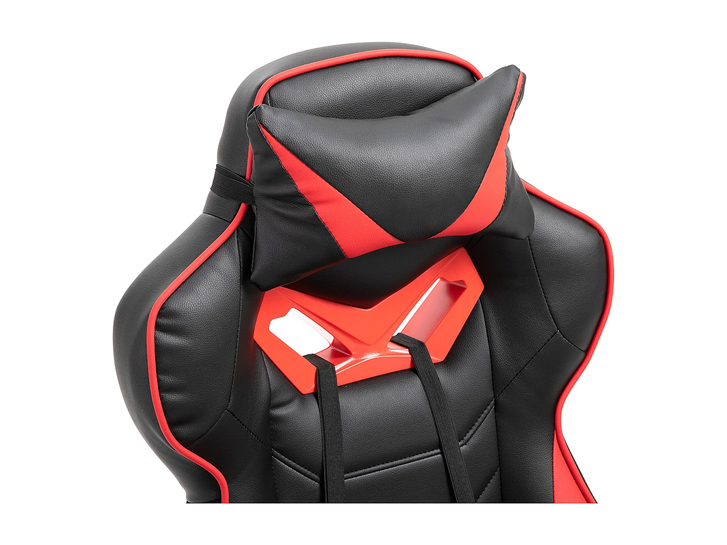 Chaise de bureau gaming avec fonction massage, cuir synthétique, noir et bleu (65x70x118.5-128.5 cm)