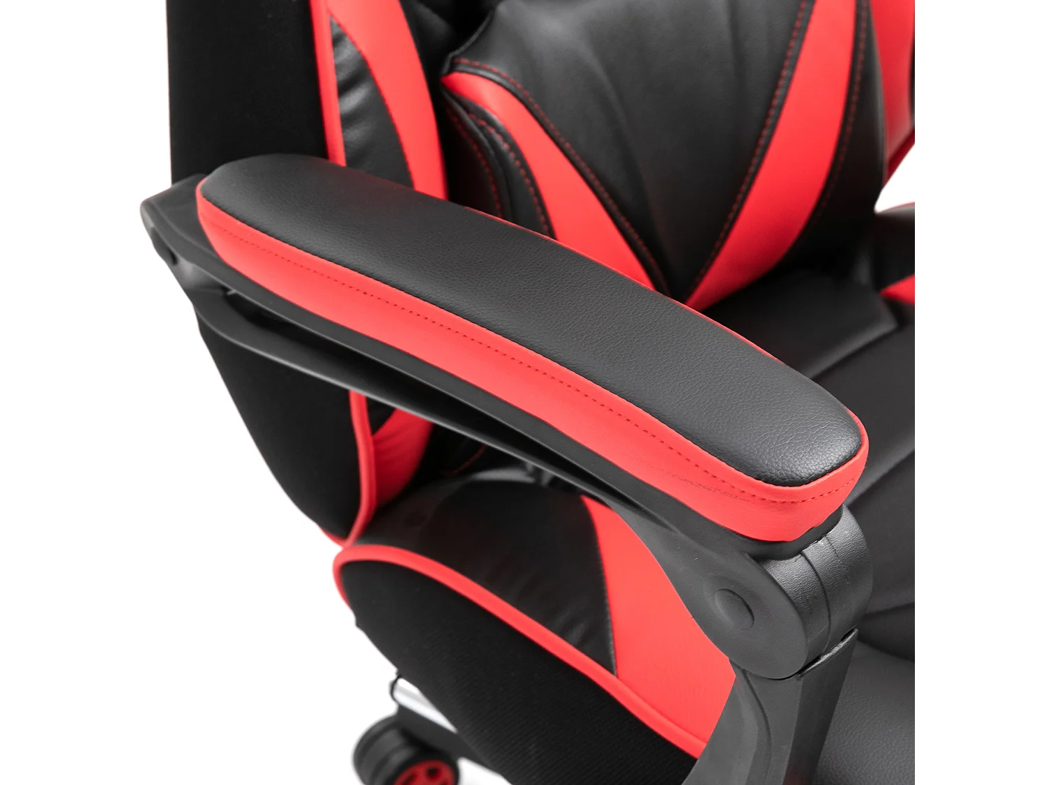 Chaise de bureau gaming avec fonction massage, cuir synthétique, noir et bleu (65x70x118.5-128.5 cm)