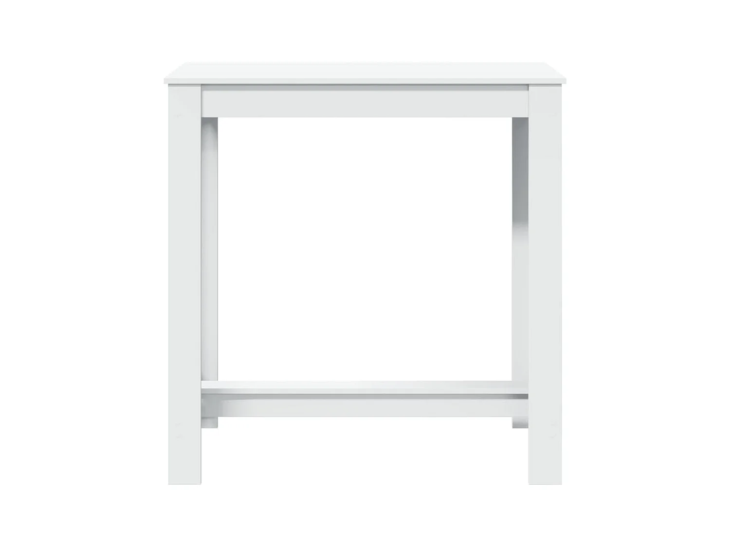 Witte bartafel 102x50x103,5 cm bewerkt hout