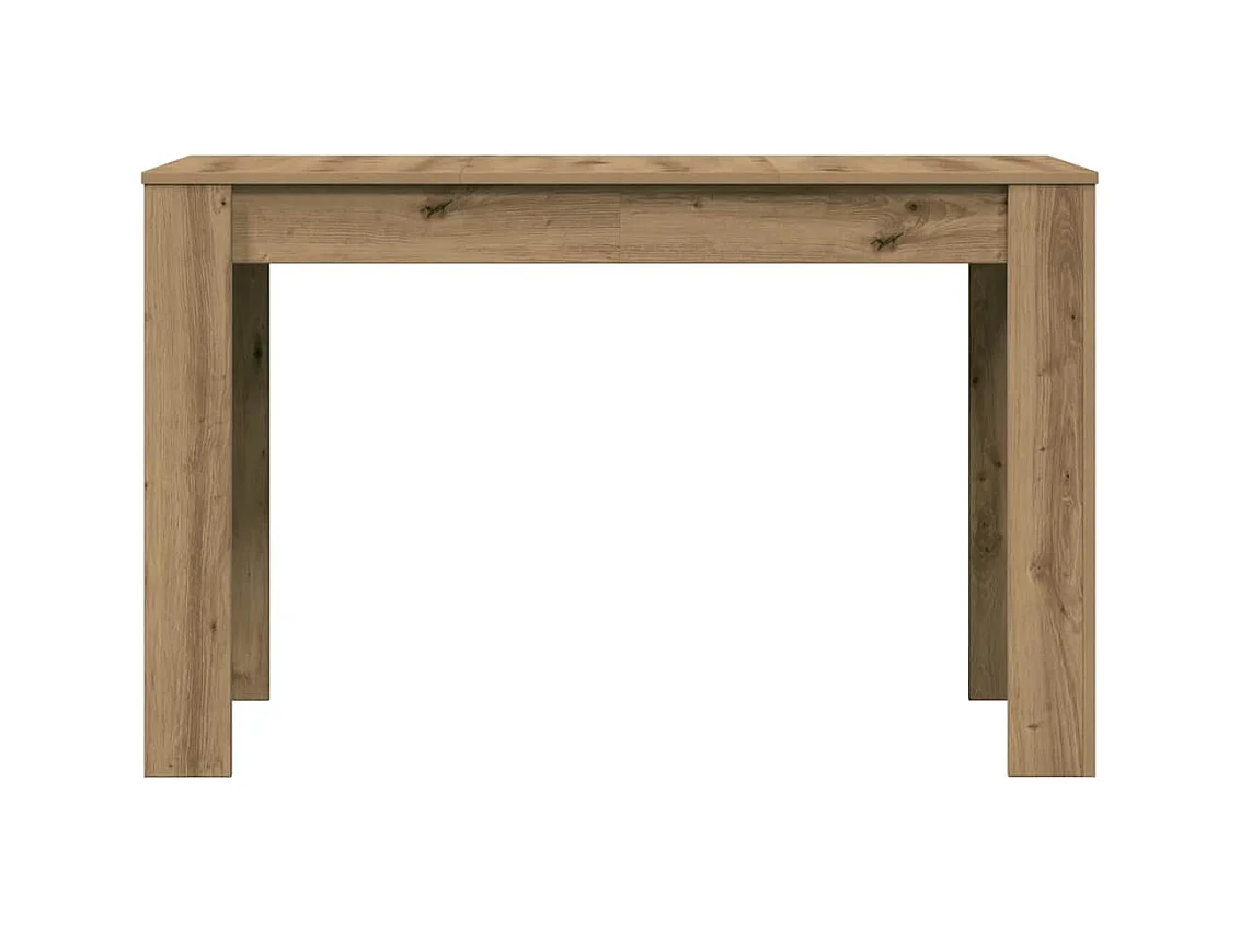 Table à manger chêne artisanal 120x60x76 cm bois d'ingénierie