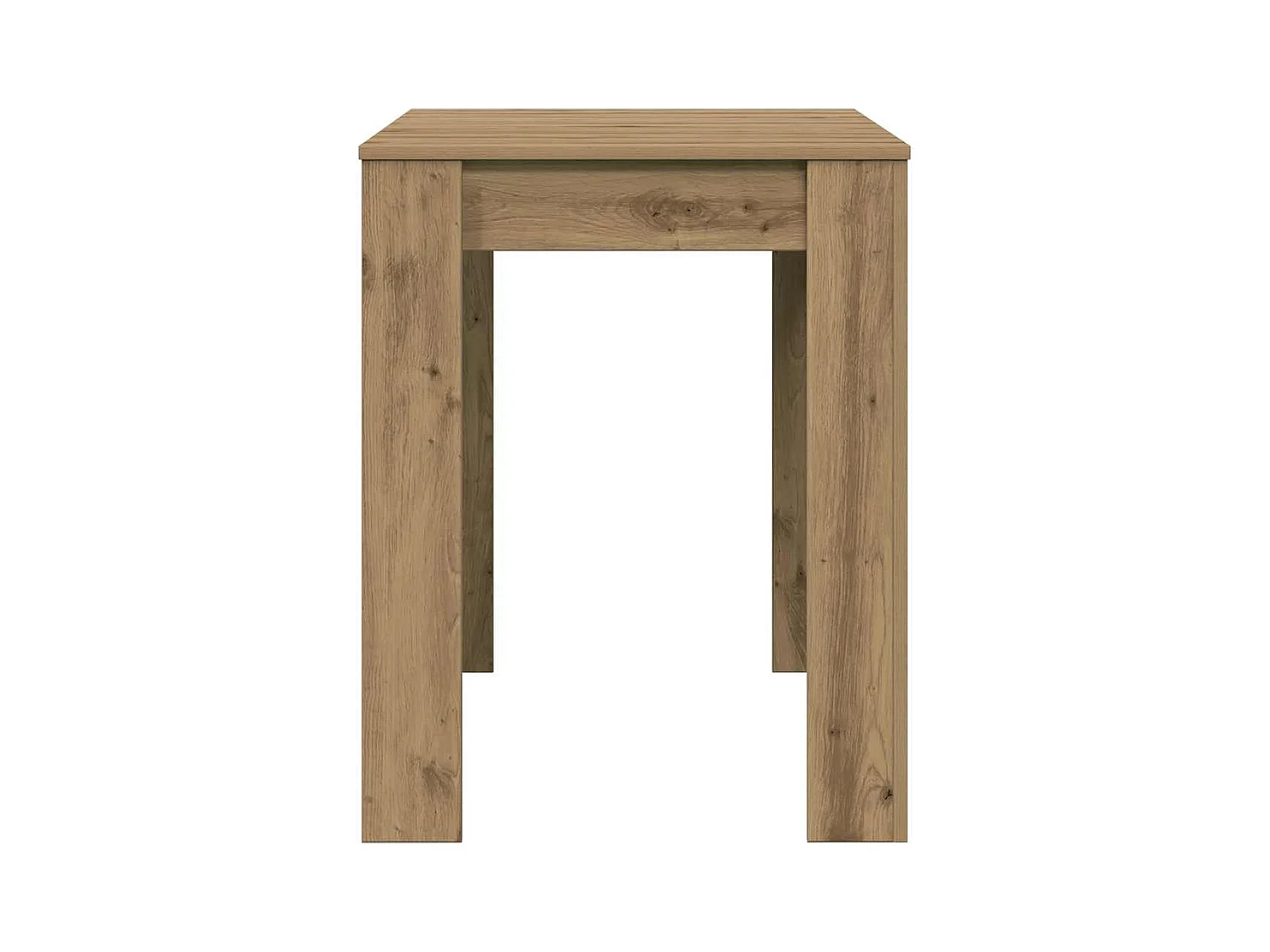 Table à manger chêne artisanal 120x60x76 cm bois d'ingénierie