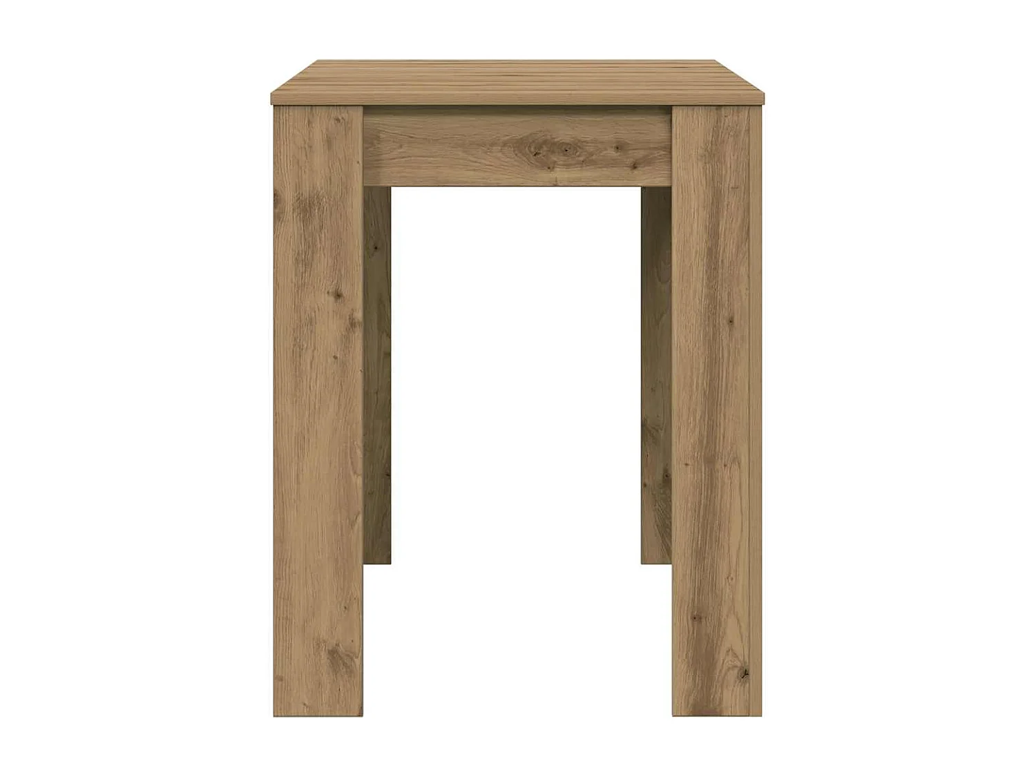 Table à manger chêne artisanal 120x60x76 cm bois d'ingénierie