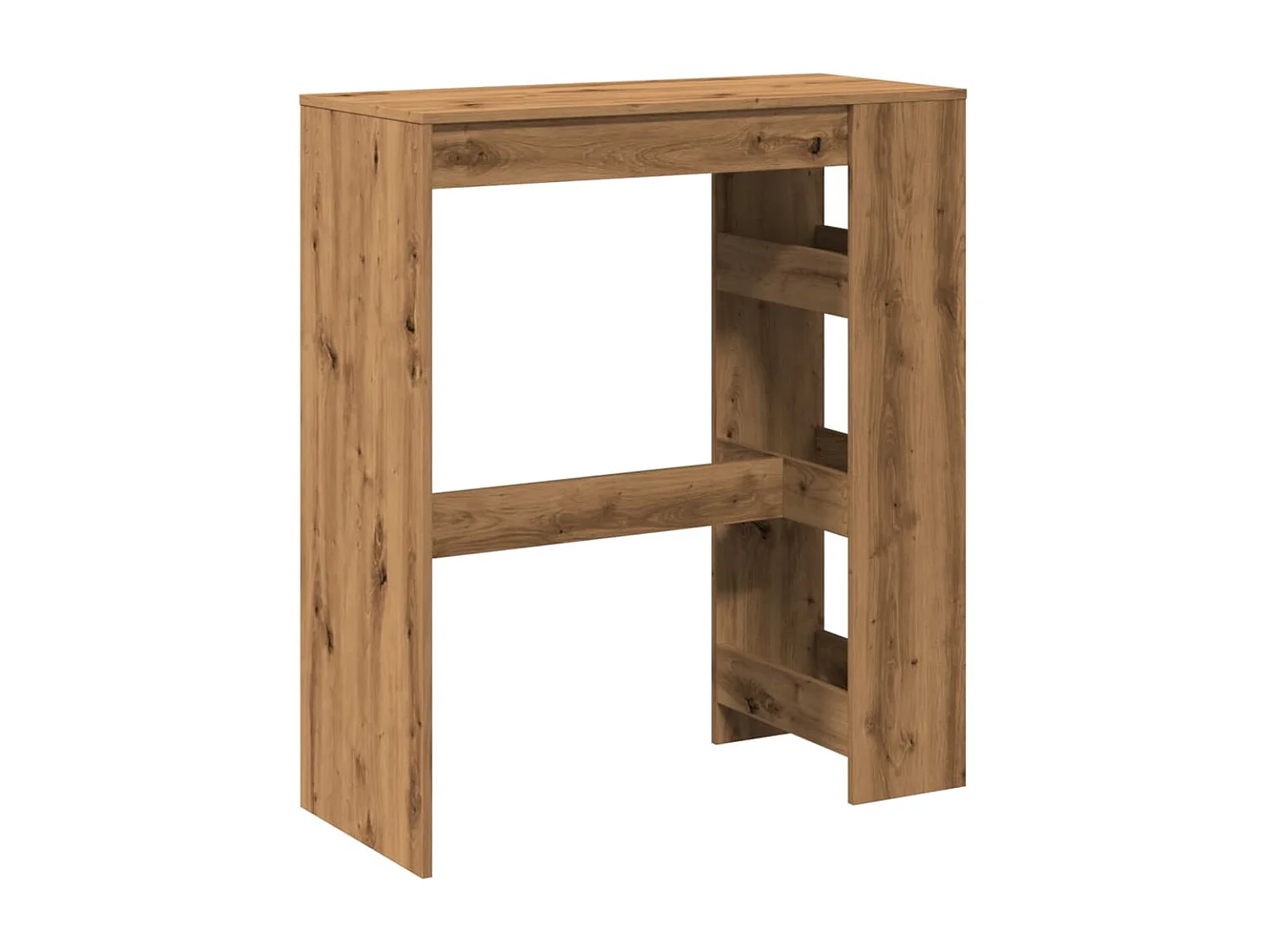 Bartafel met planken, handgemaakt eikenhout, bewerkt hout