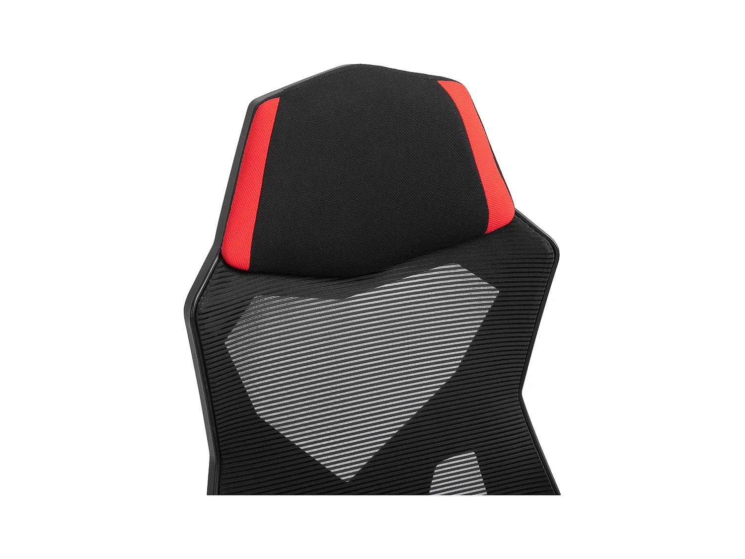 Fauteuil gaming ergonomique avec repose-pieds, hauteur réglable, polyester noir et rouge (58x63x122cm)