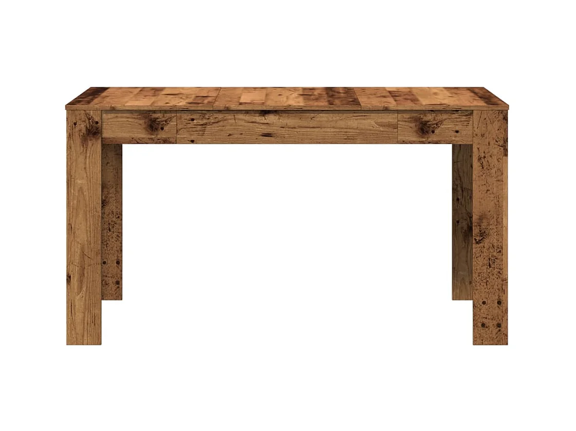 Table à manger vieux bois 140x74,5x76 cm bois d'ingénierie