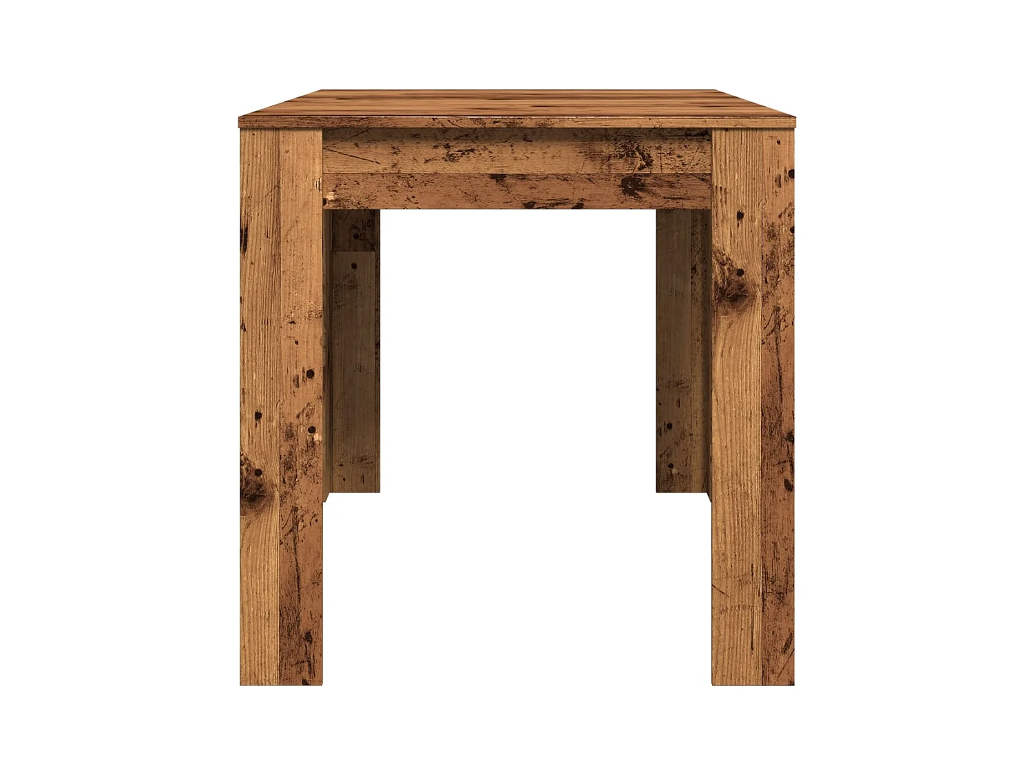 Table à manger vieux bois 140x74,5x76 cm bois d'ingénierie