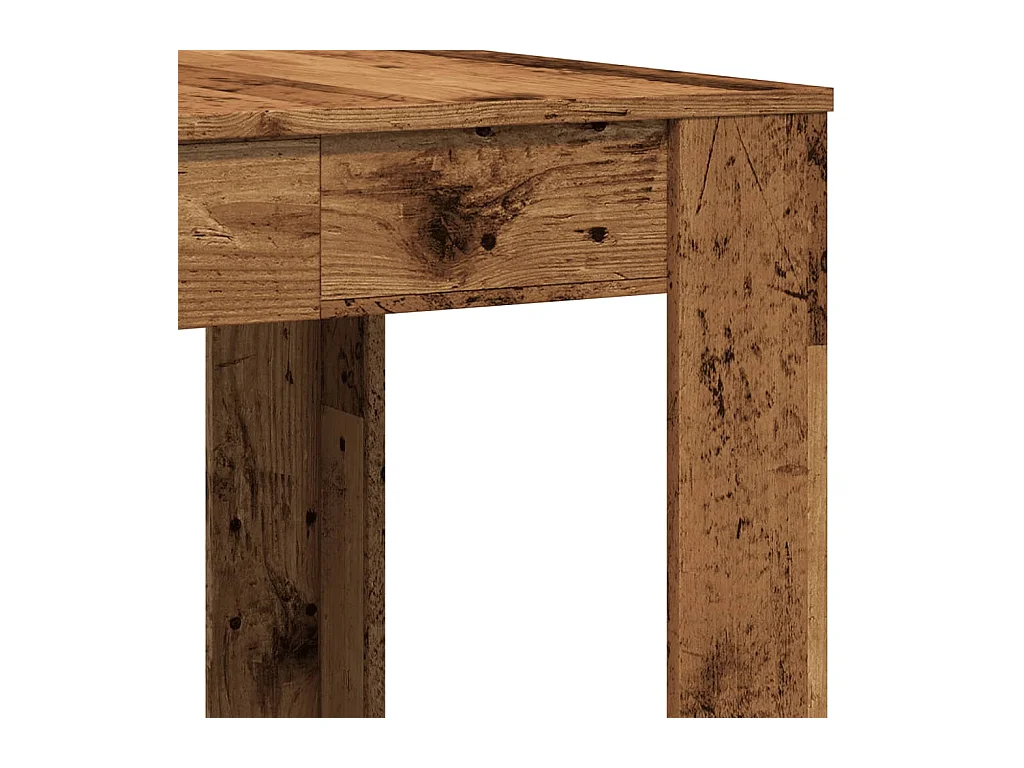 Table à manger vieux bois 140x74,5x76 cm bois d'ingénierie