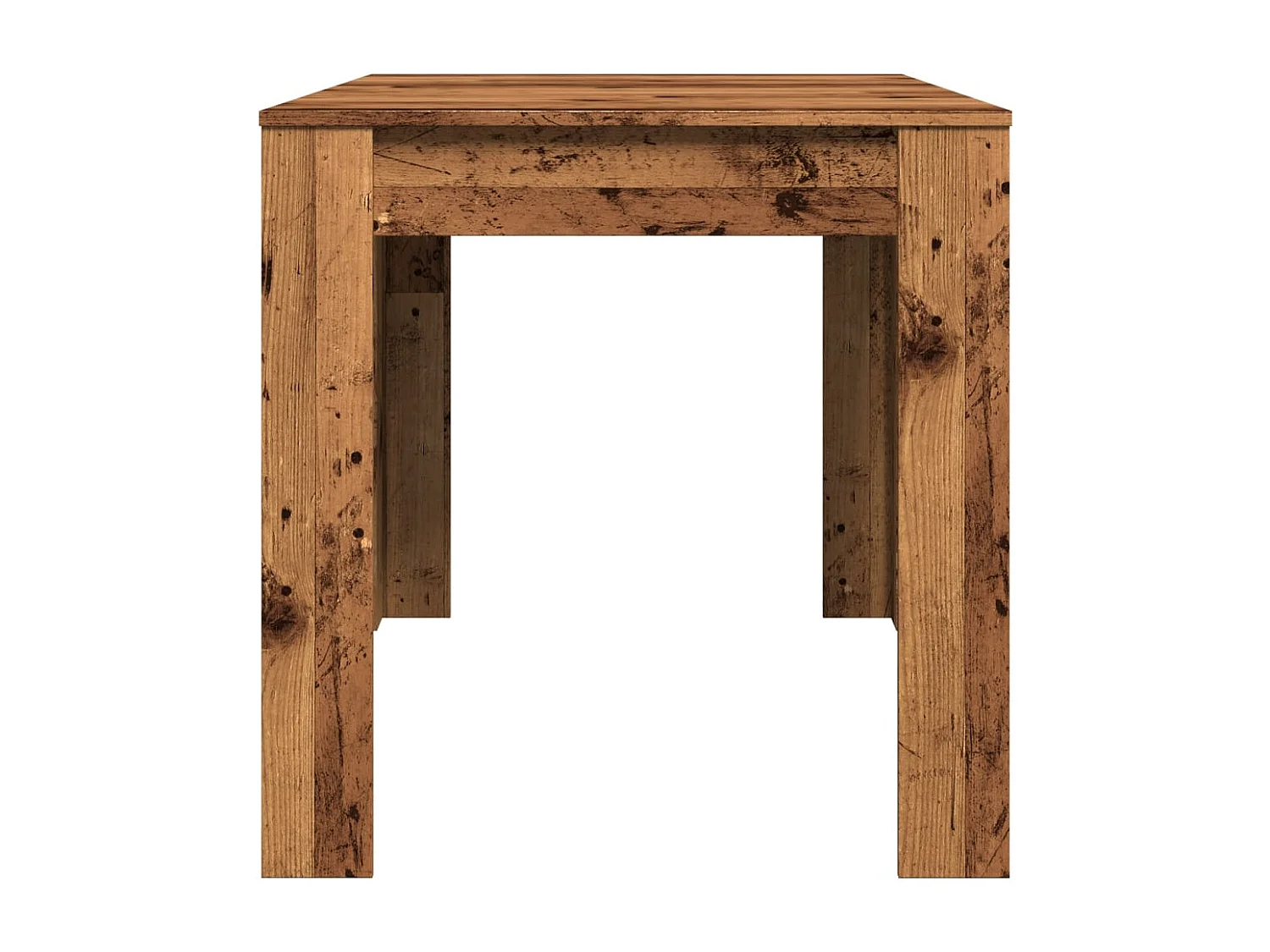 Table à manger vieux bois 140x74,5x76 cm bois d'ingénierie