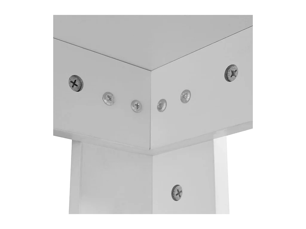 Eettafel 140x80x75 cm wit