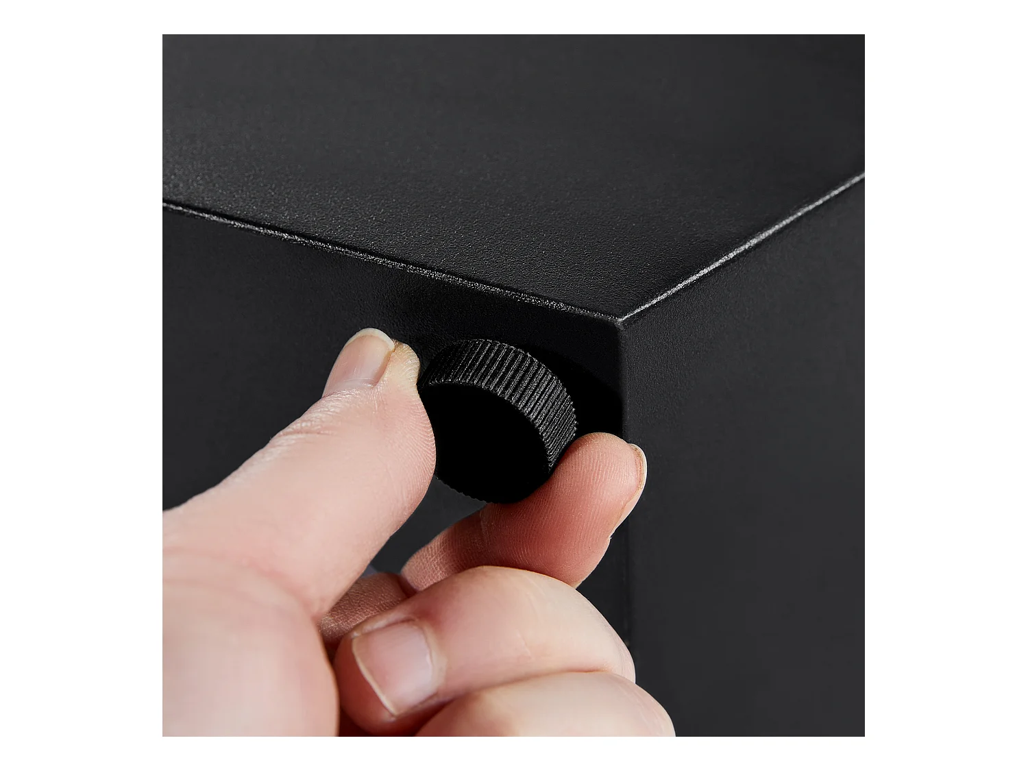 Table extensible (99-159×74 cm), table à manger, MDF et métal, blanc et noir (99-159×74×77 cm)