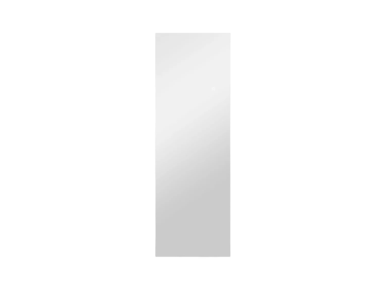 Miroir sur pied LED avec contrôle tactile, sans cadre, verre trempé, transparent (40x3x120cm)