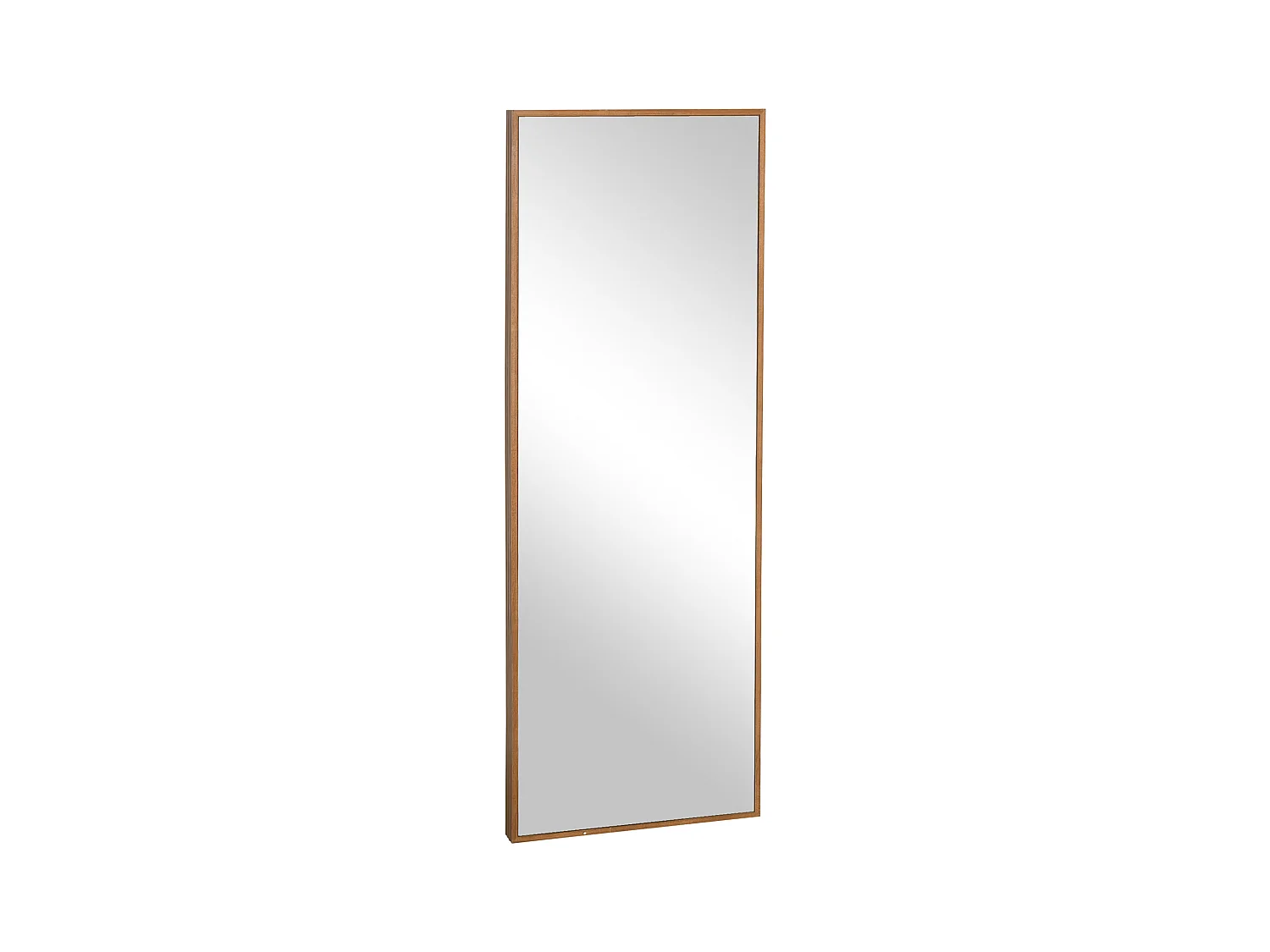Miroir plein pied, cadre en bois naturel, design moderne, 125x45 cm