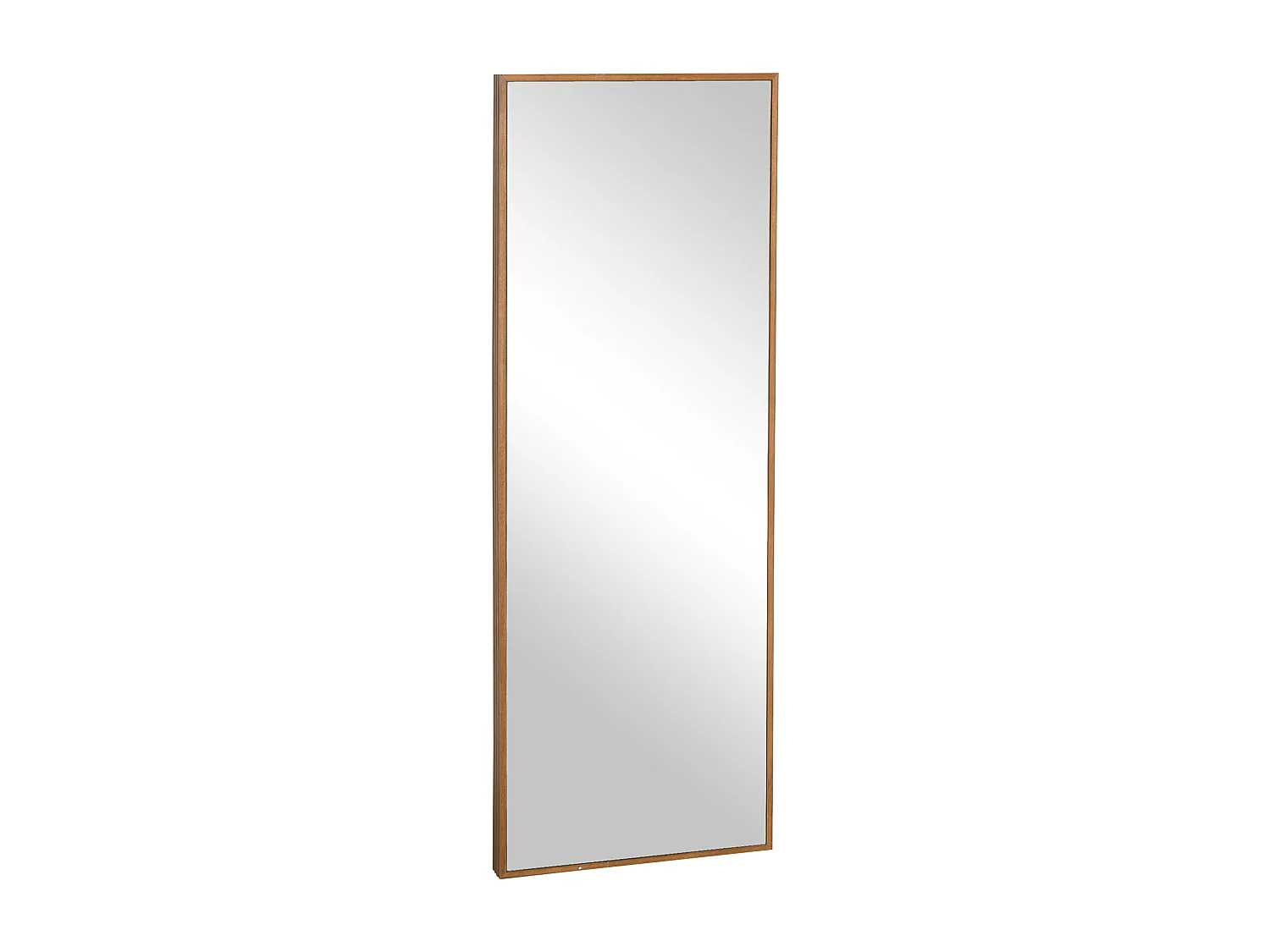 Miroir plein pied, cadre en bois naturel, design moderne, 125x45 cm