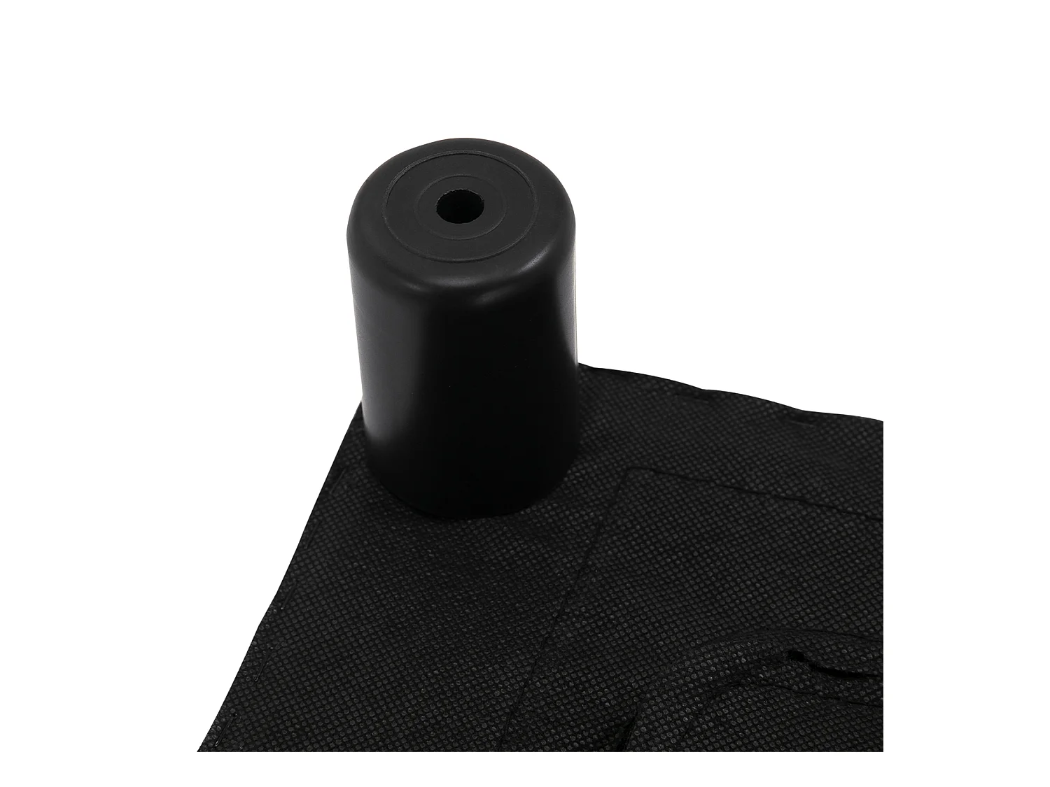 Pouf Chesterfield en similicuir, blanc, avec mousse confortable, 40x30x24 cm