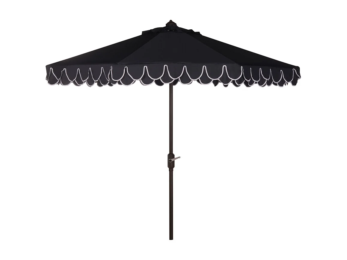 Parasol Marine/Blanc 330 x 330 x 268 cm - Valance