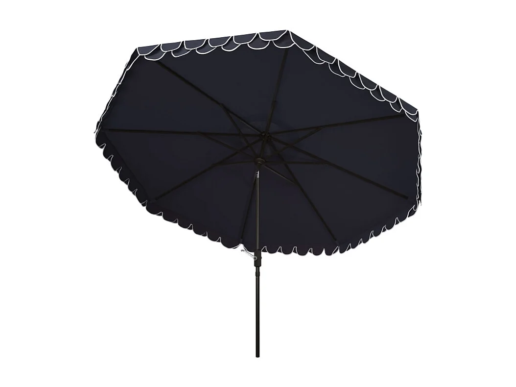 Parasol Marine/Blanc 330 x 330 x 268 cm - Valance