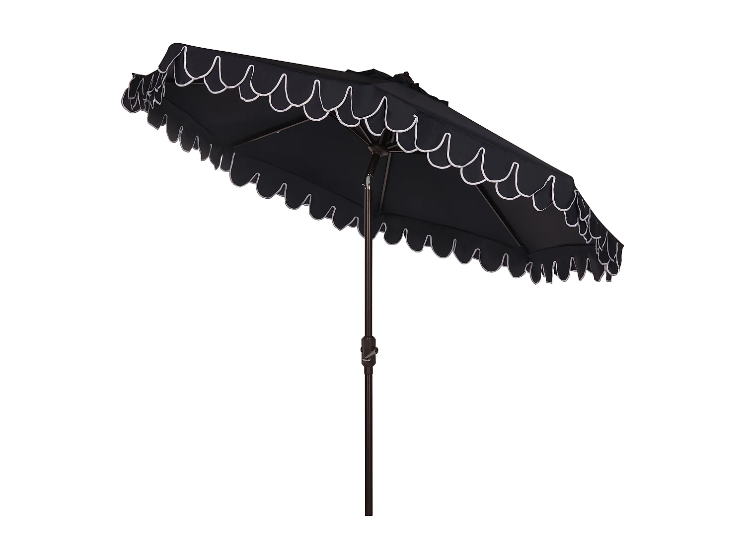 Parasol Marine/Blanc 330 x 330 x 268 cm - Valance