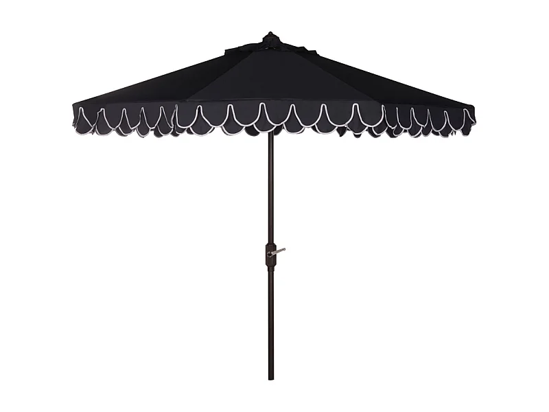 Parasol Marine/Blanc 330 x 330 x 268 cm - Valance