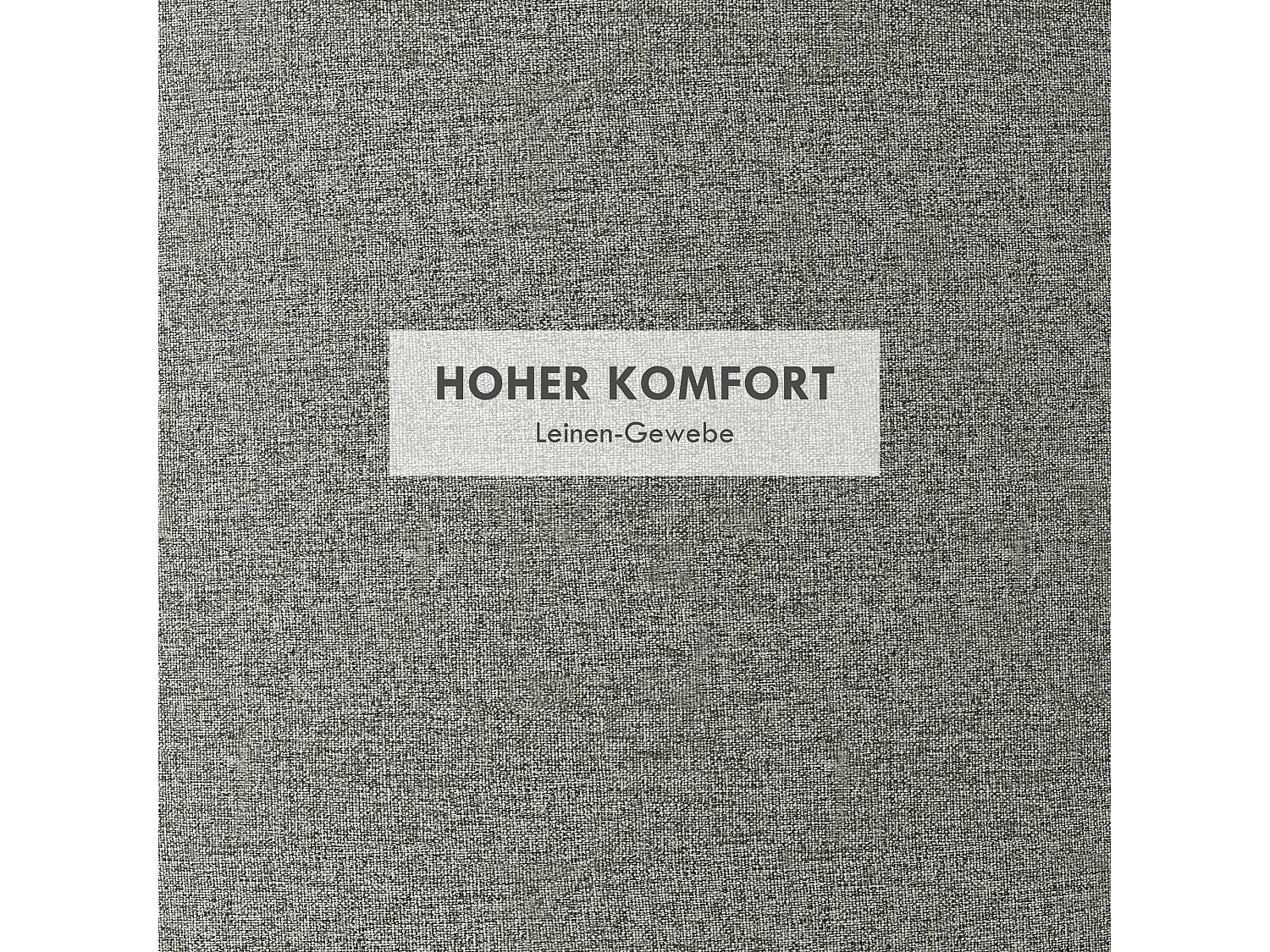 Ottomane ronde avec rangement et couvercle rabattable, tissu lin, gris (56x56x42 cm)