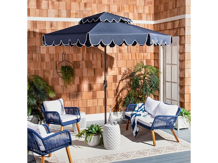 Parasol Marine/Blanc 257 x 257 x 253 cm - Venice