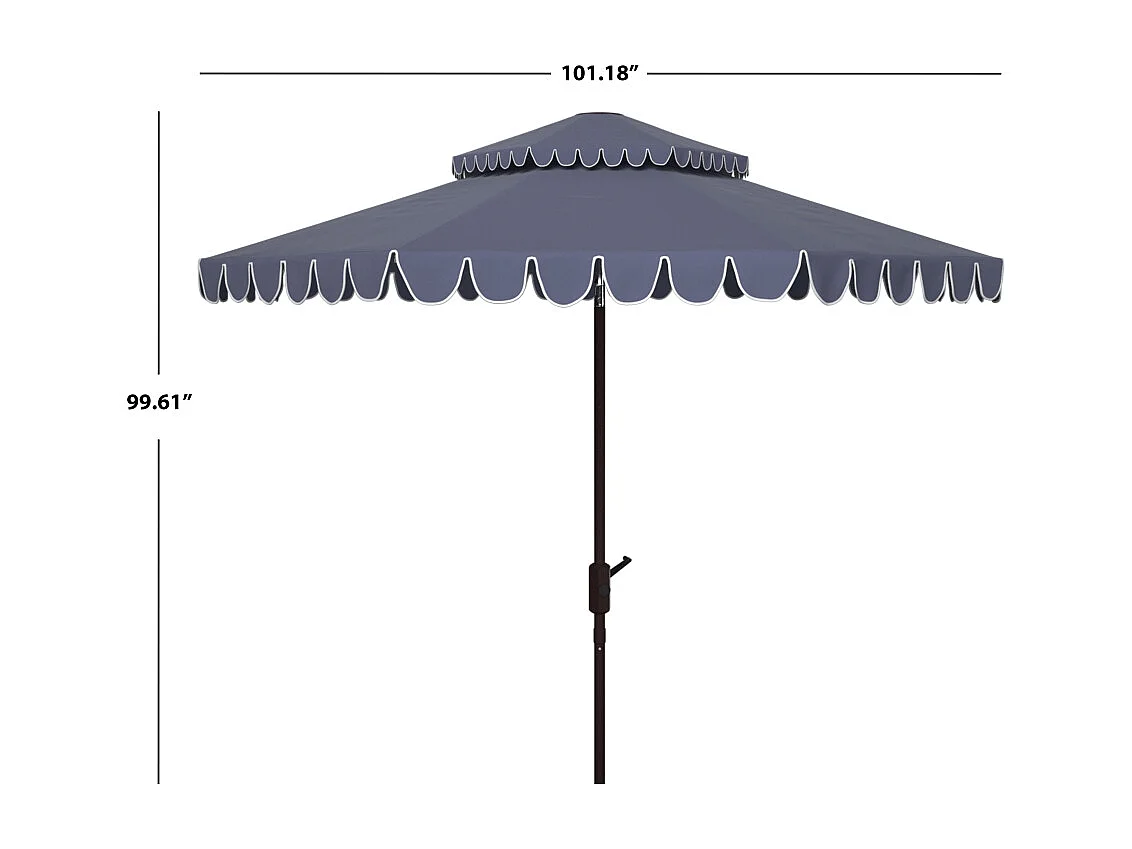 Parasol Marine/Blanc 257 x 257 x 253 cm - Venice