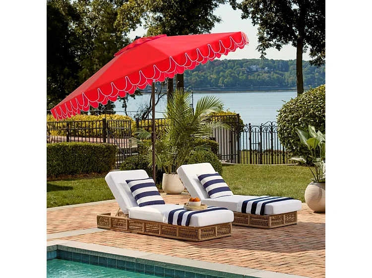 Parasol Rouge 256 x 256 X 251 cm - Valance