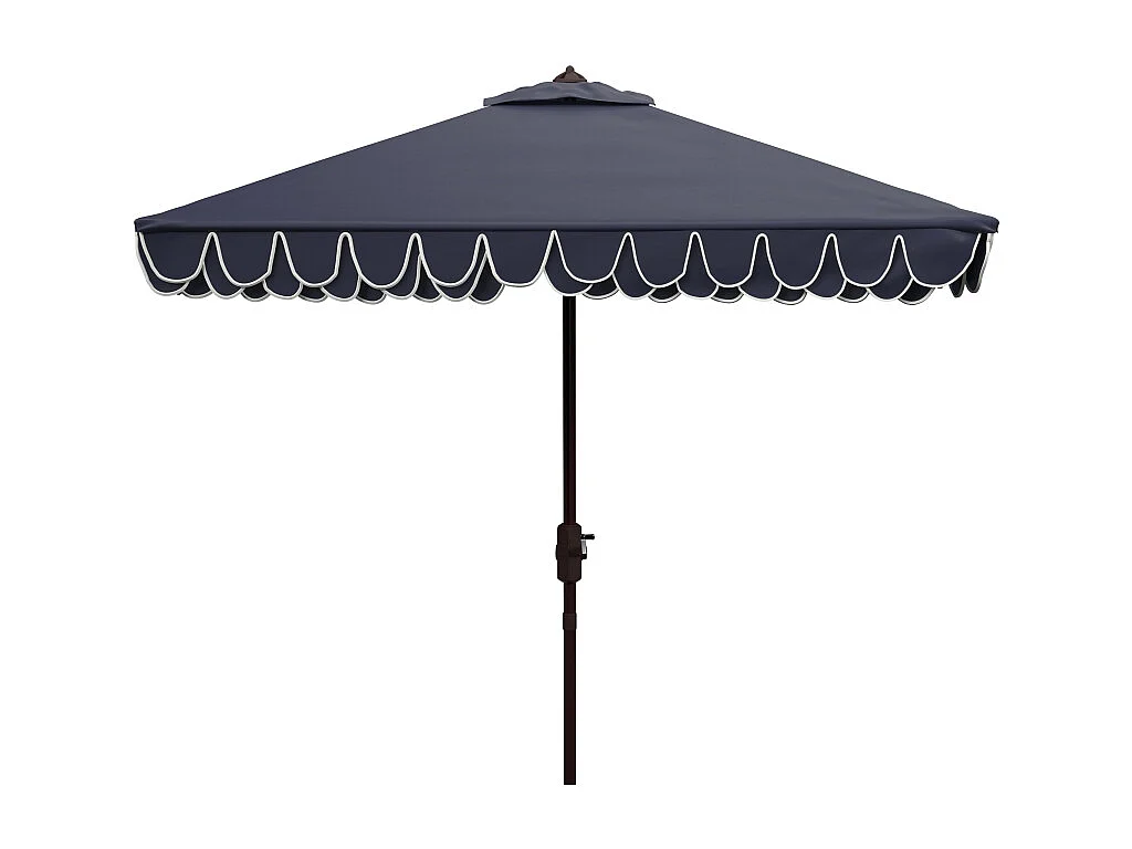 Parasol Marine/Blanc 228.6 x 228.6 x 263 cm - Valance