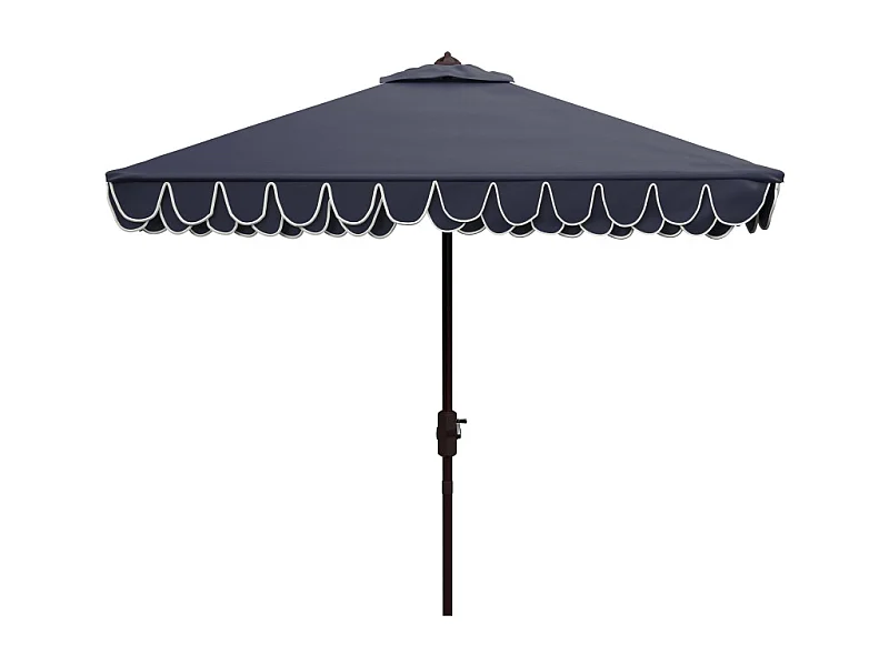 Parasol Marine/Blanc 228.6 x 228.6 x 263 cm - Valance