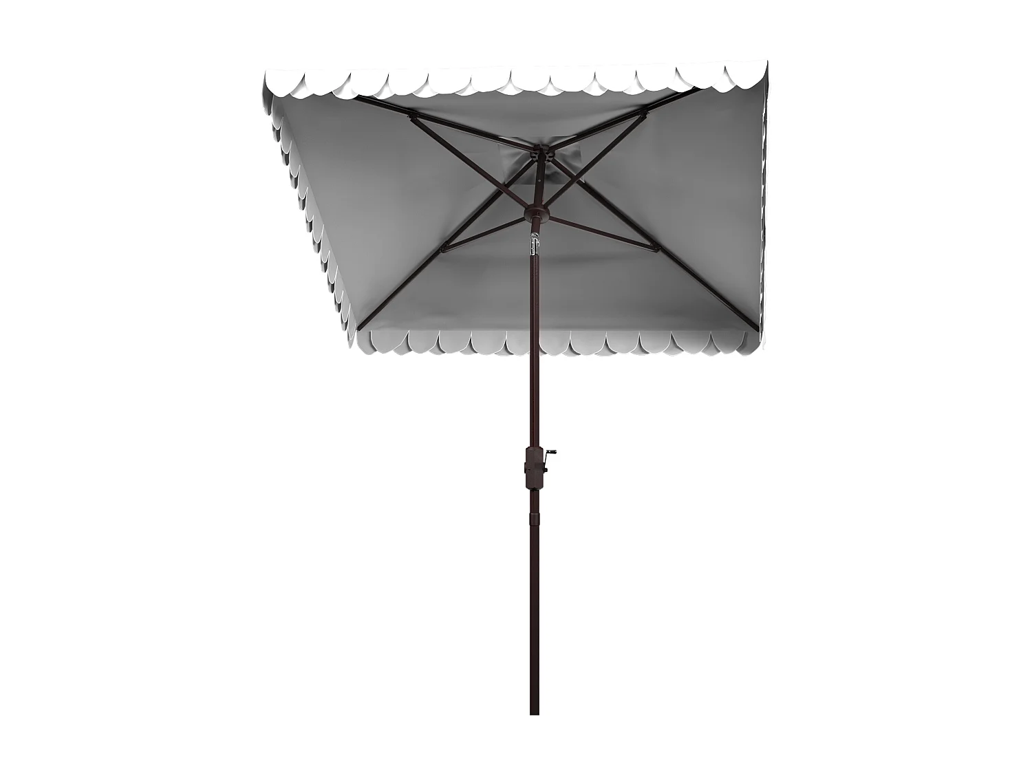 Parasol Noir/Blanc 228.6 x 228.6 x 263 cm - Valance
