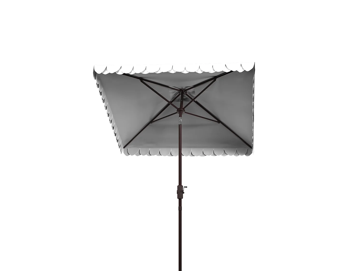 Parasol Noir/Blanc 228.6 x 228.6 x 263 cm - Valance