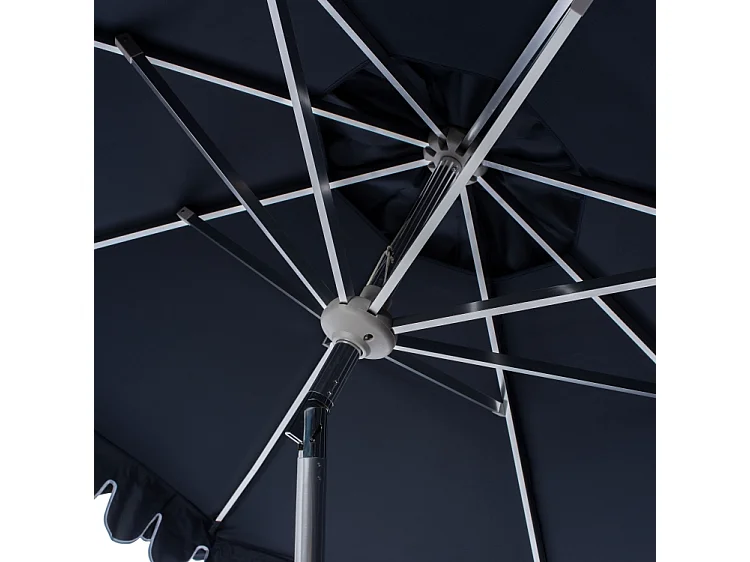 Parasol Marine/Blanc 256 x 256 X 251 cm - Valance