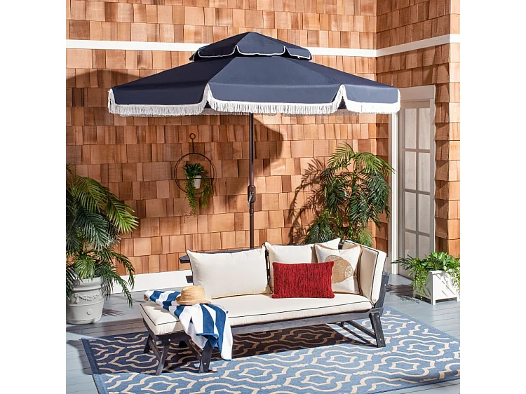 Parasol Marine/Blanc 257 x 257 x 253 cm - Milan