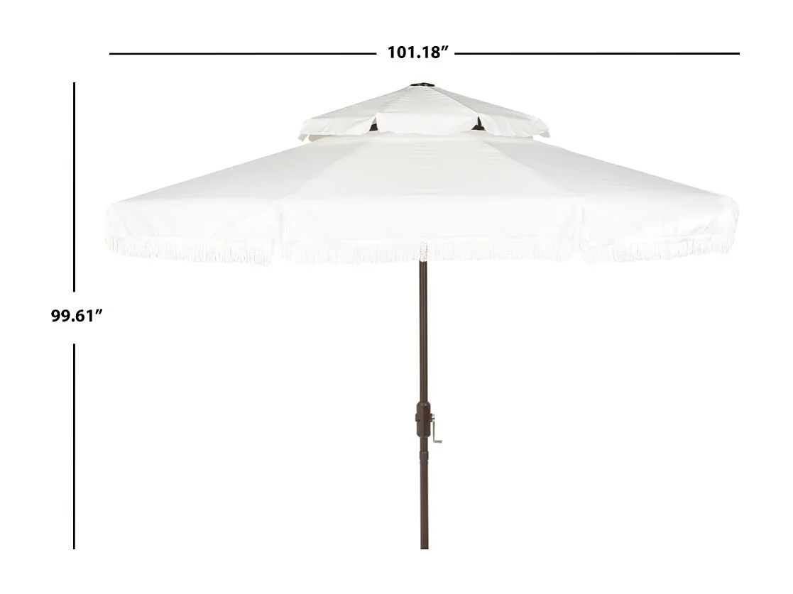 Parasol Ivoire 257 x 257 x 253 cm - Milan