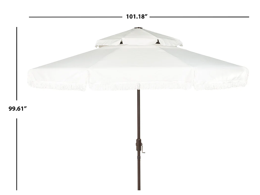 Parasol Ivoire 257 x 257 x 253 cm - Milan