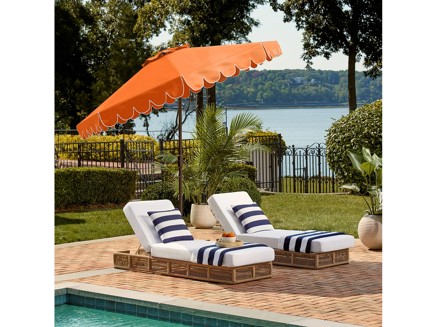 Parasol Orange 256 x 256 X 251 cm - Dorinda
