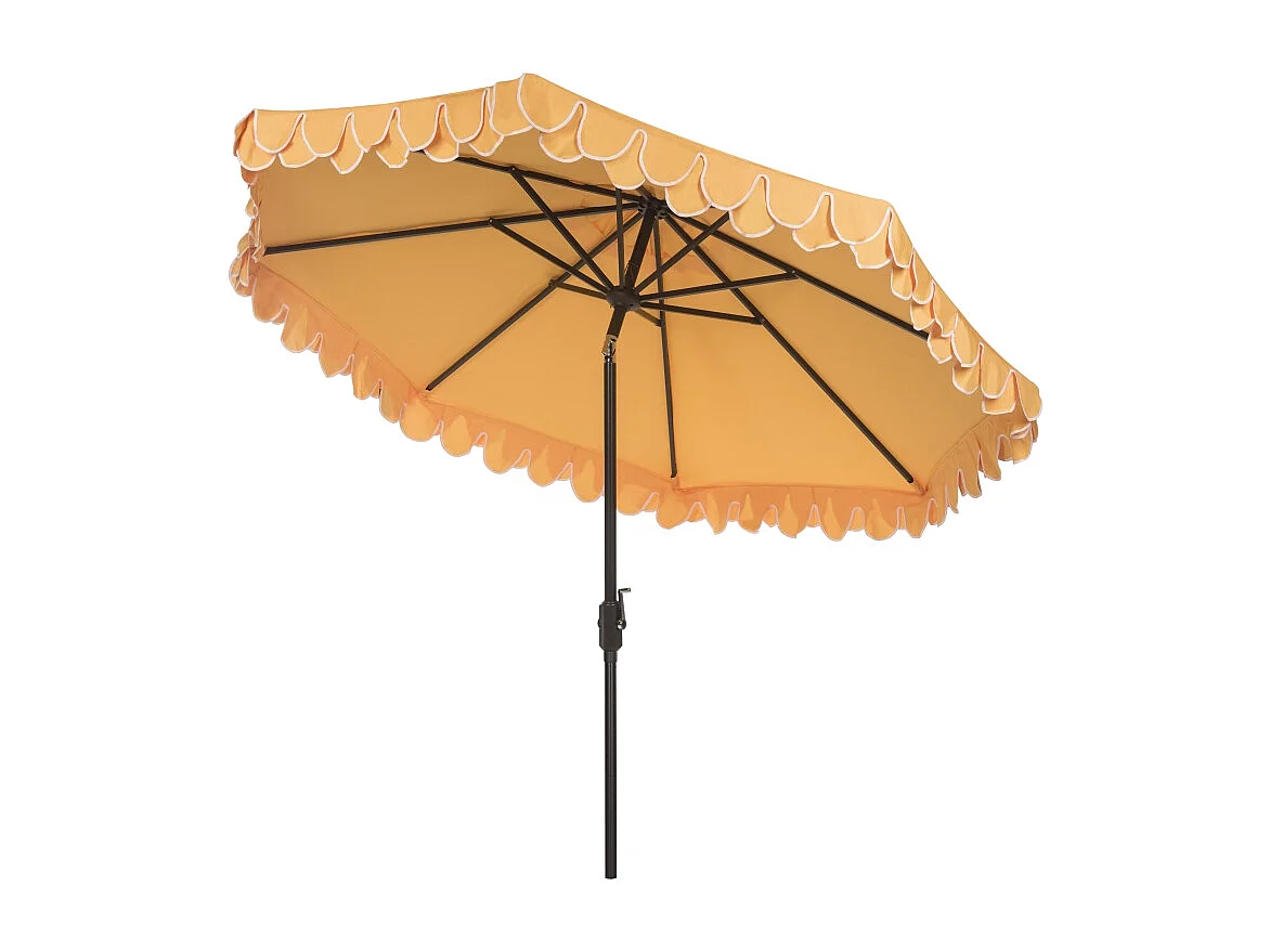 Parasol Jaune/Blanc 256 x 256 X 251 cm - Valance