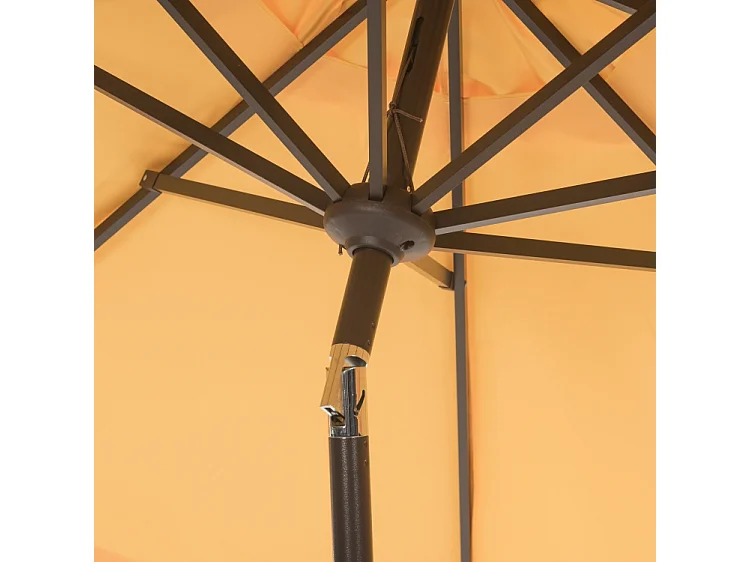 Parasol Jaune/Blanc 256 x 256 X 251 cm - Valance