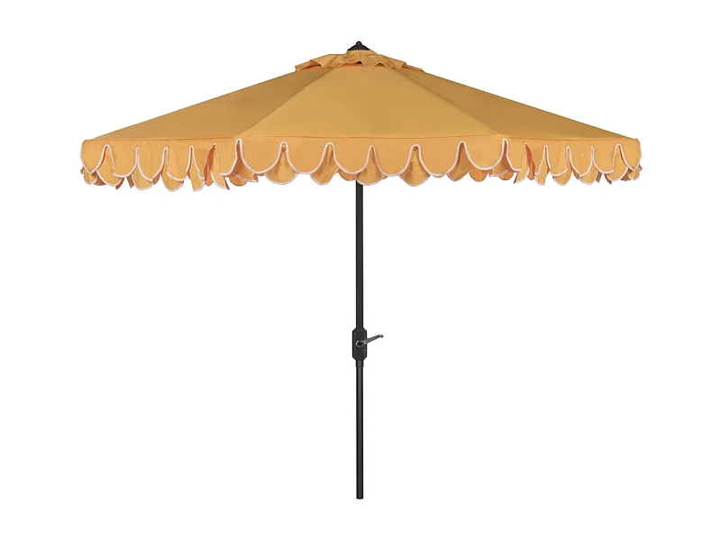 Parasol Jaune/Blanc 256 x 256 X 251 cm - Valance