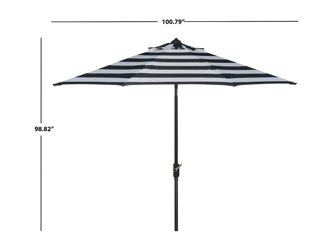 Parasol Noir/Blanc 256 x 256 X 251 cm - Iris