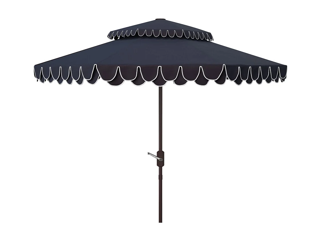 Parasol Marine/Blanc 257 x 257 x 253 cm - Valance