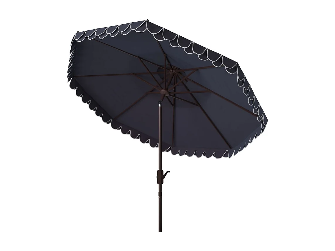 Parasol Marine/Blanc 257 x 257 x 253 cm - Valance