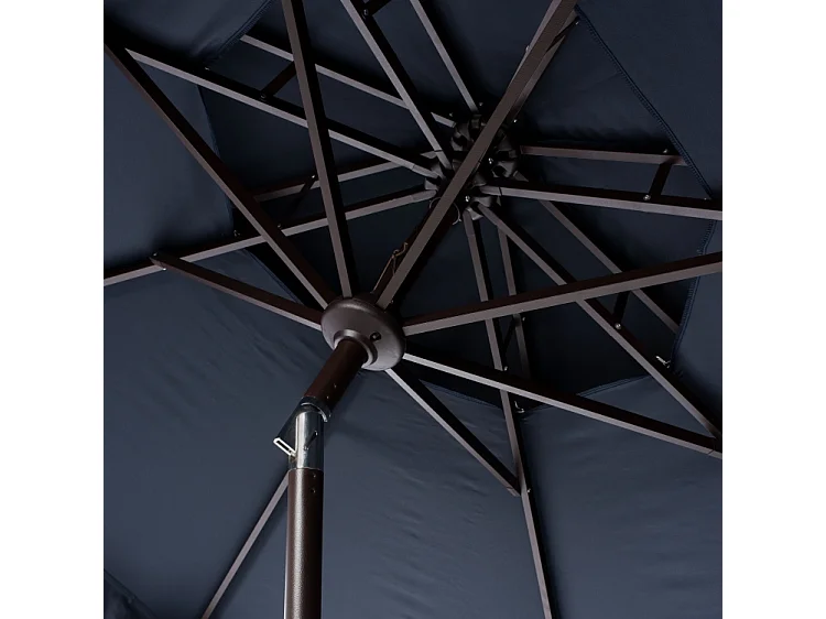 Parasol Marine/Blanc 257 x 257 x 253 cm - Valance