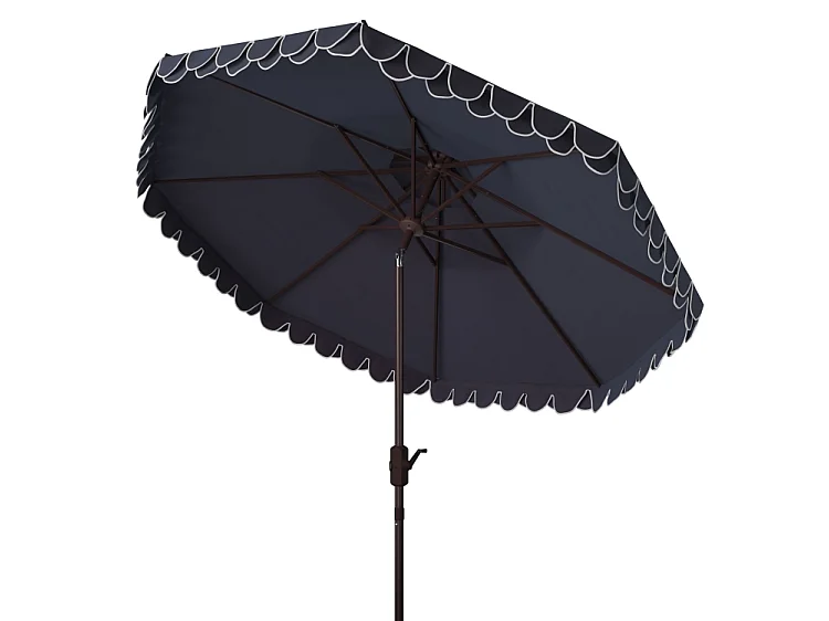 Parasol Marine/Blanc 257 x 257 x 253 cm - Valance