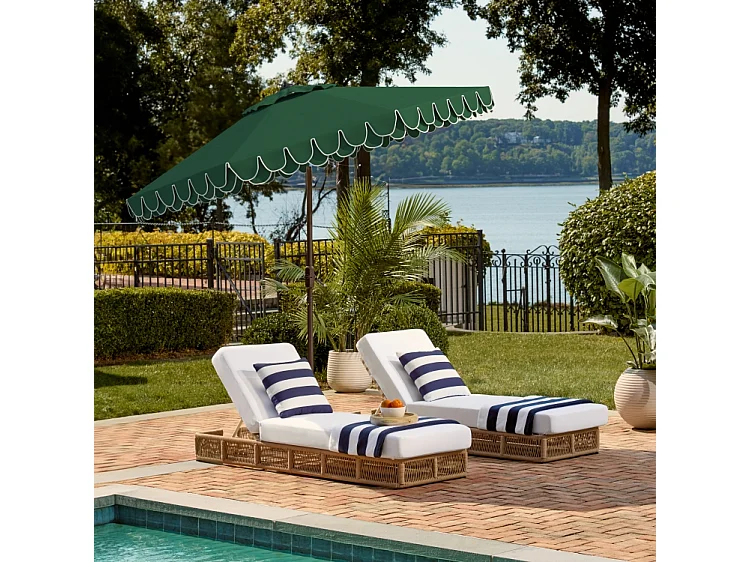 Parasol Vert 256 x 256 X 251 cm - Valance