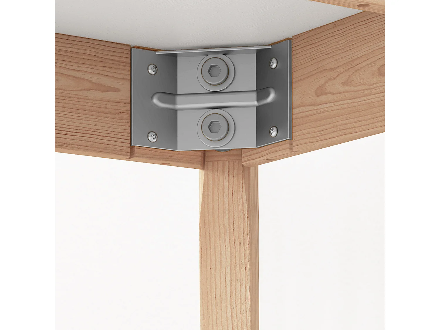 Table à manger ronde pour 2 personnes, style campagne, bois massif, blanc (75x75x76cm)