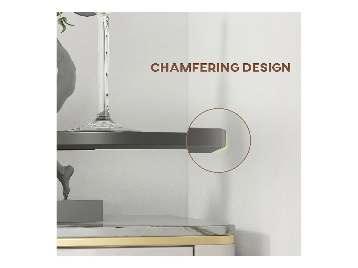 Table haute ronde, table de cuisine, design moderne, acier, noir (Ø60x102 cm)