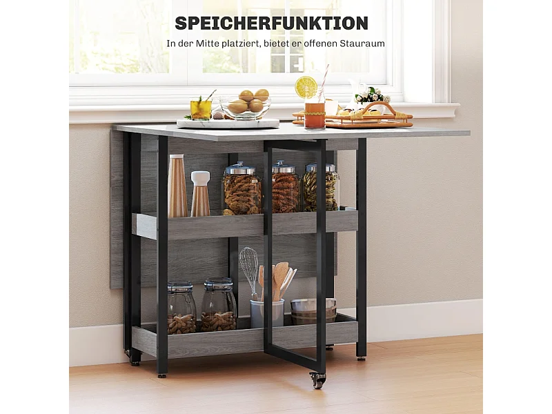 Table de bar avec tabourets, 3 pièces, design moderne, acier, bois, marron (133.4x80x75 cm)