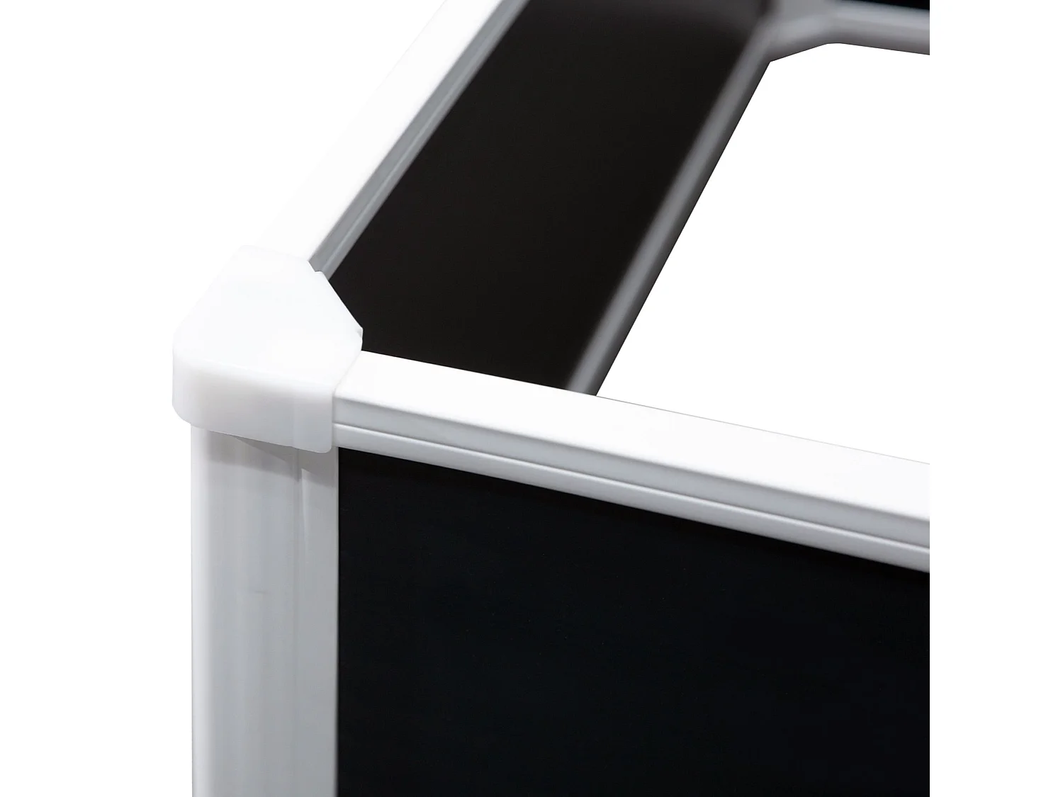 Bac à fleurs surélevé avec drainage, en plastique, gris (100x80x30 cm)